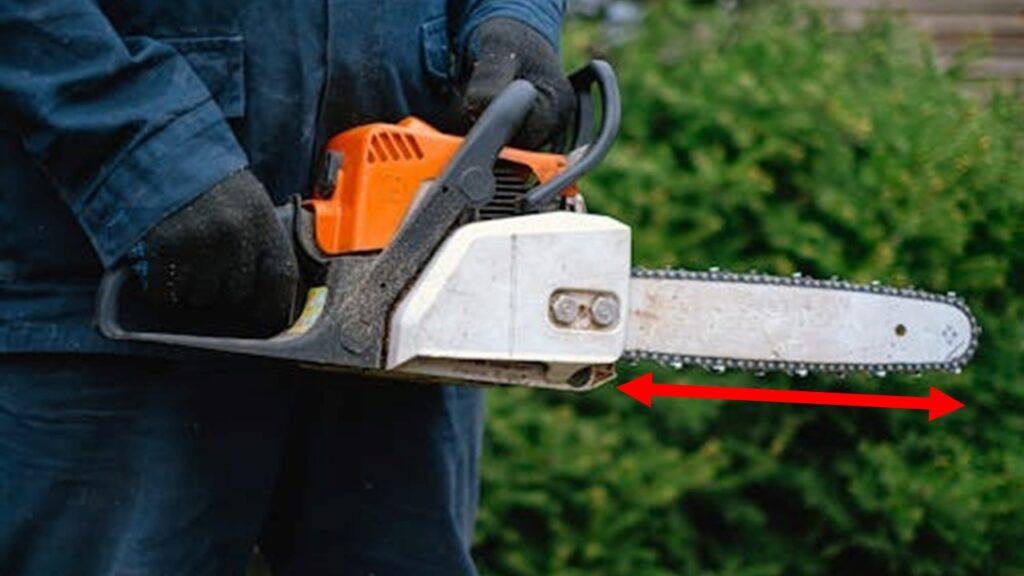 how to measure chainsaw bar